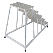 Schody montażowe KRAUSE STABILO aluminiowe 5 stopni