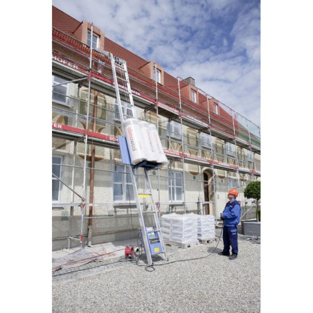 Transport materiałów za pomocą windy dekarskiej