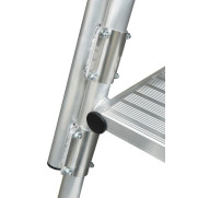 Schody dostawne aluminiowe Drabex TP 8040 mocowanie poręczy