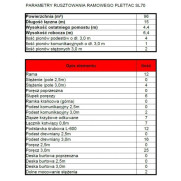 Nowe rusztowanie elewacyjne systemu PLETTAC wys. 6,4m dł. 15m 96m2