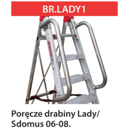 Poręcze do drabin Faraone LADY / DOMUS od 6 do 8 stopni