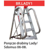 Poręcze do drabin Faraone LADY / DOMUS od 6 do 8 stopni