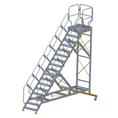 Schody magazynowe jezdne