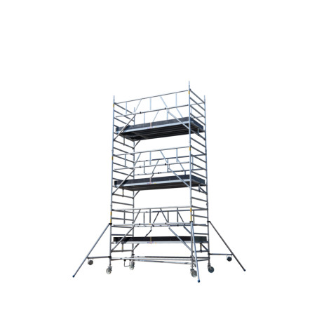 Rusztowanie aluminiowe Drabex RA 1130 SR-R z podporami zabezpieczającymi