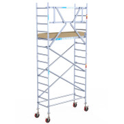 Rusztowanie Euroscaffold Basic 0,90x1,90 wysokość 5,2m na kółkach Rusztowanie Euroscaffold Basic 0,90x1,90 wysokość 5,2m na kółkach
