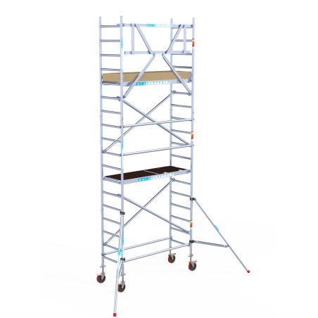 Rusztowanie Euroscaffold Basic 0,90x1,90 wysokość 6,2m podparte