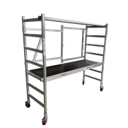 Tył rusztowania aluminiowego przejezdnego AKSO Easy