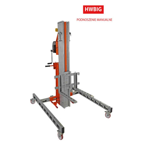 Podnośnik towarowy aluminiowy Faraone seria HWBIG / HWBIG.EL