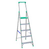 Tabela danych technicznych drabiny Drabex TP 1200 – wysokość robocza 2,62–3,74 m, podest 0,27 x 0,25 m